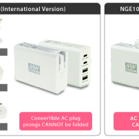 Mean Well NGE100 (USB-A / USB-C) ~ Tápegység: impulzusos; hálózati,dugós; 5VDC,; 100W; -20÷70°C