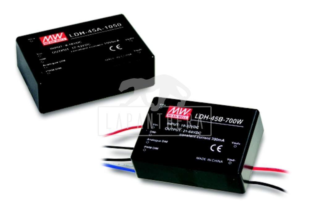 MEAN WELL LDH-45B-350 ~ Input 18...32V –› Output 21...126VDC
