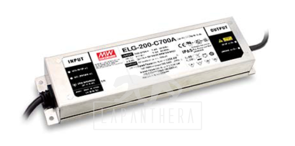 Mean Well ELG-200-C1400DA ~ LED tápegység, Dali; 200W; 71...142VDC