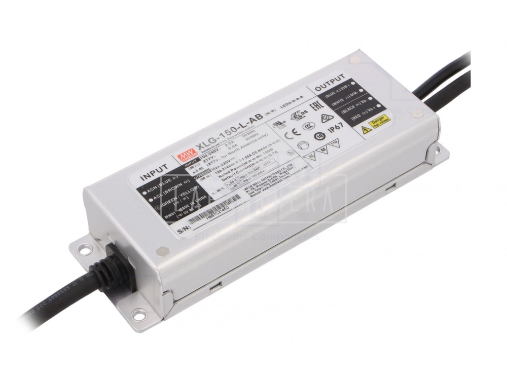 Mean Well XLG-150-12-A ~ LED tápegység; 150W; 12VDC